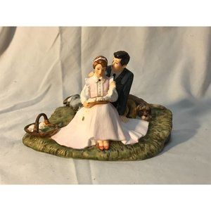 Norman Rockwell Collectors Figurines Summer Flowers in Tender Bloom